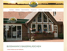 Tablet Screenshot of bussmanns-bauernlaedchen.de